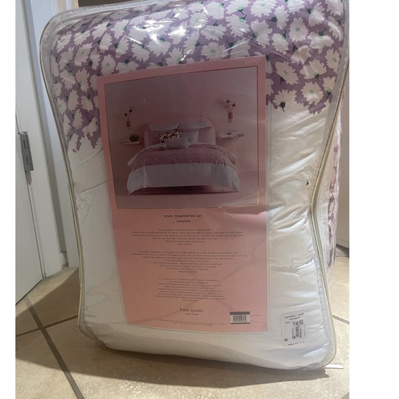 KATE SPADE NEW YORK carnation comforter/shams KING - Picture 2 of 3